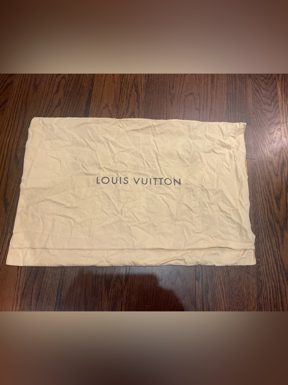 Louis Vuitton Dust Bag in Beige with Logo XL neverfull bag NEW.